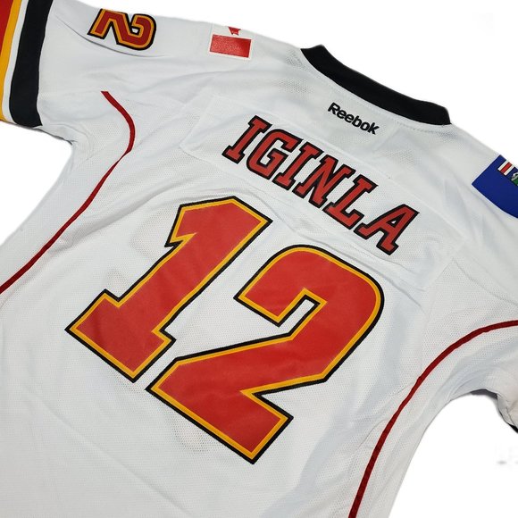 Youth Reebok Calgary Flames #12 Jarome Iginla Jersey - Picture 7 of 7